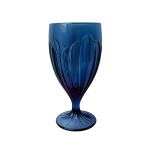 Lenox Sky Blossoms Blue Iced Tea Blue Goblet - 7 1/8″